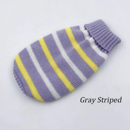 Warm Dog Clothes for Small Medium Dogs Knitted Cat Sweater Pet Clothing for Chihuahua Bulldogs Puppy Costume Coat Winter